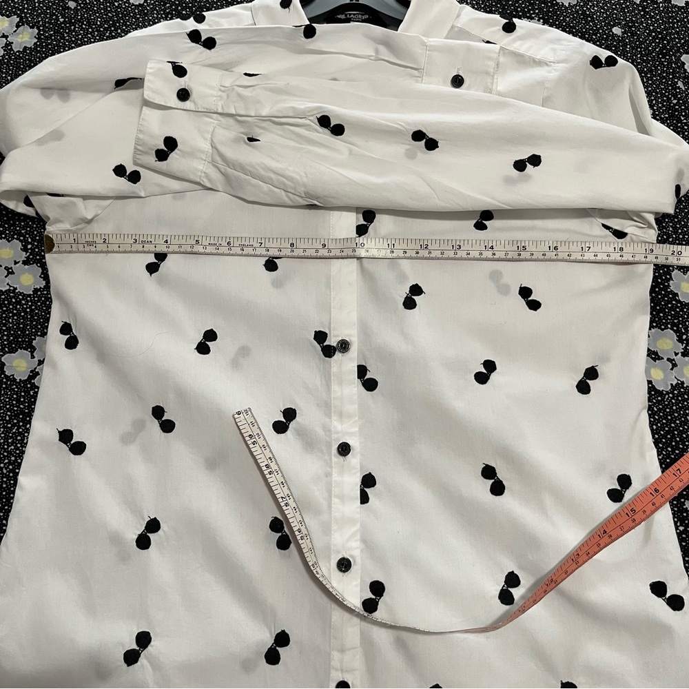 KARL LAGERFELD PARIS Sunglasses
Embroidered Cotton Button-Down Shirt - Picture 11 of 13